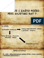 Kako Je I Zašto Počeo Prvi Svjetski Rat