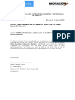 Certificacion de Residencia Venezuela