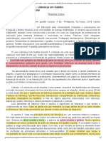 2p OK - Resenha Critica - Livro - Liderança em Gestão Escolar - Dialógo e Educação Um Ato de Amor