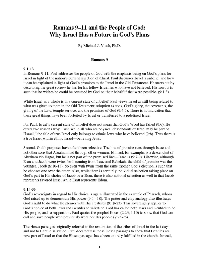 Israel's Future in Romans 9-11 | PDF | New Covenant | Paul The Apostle