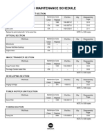 Di250 Maintenance Schedule: Paper Take-Up/Transport Section