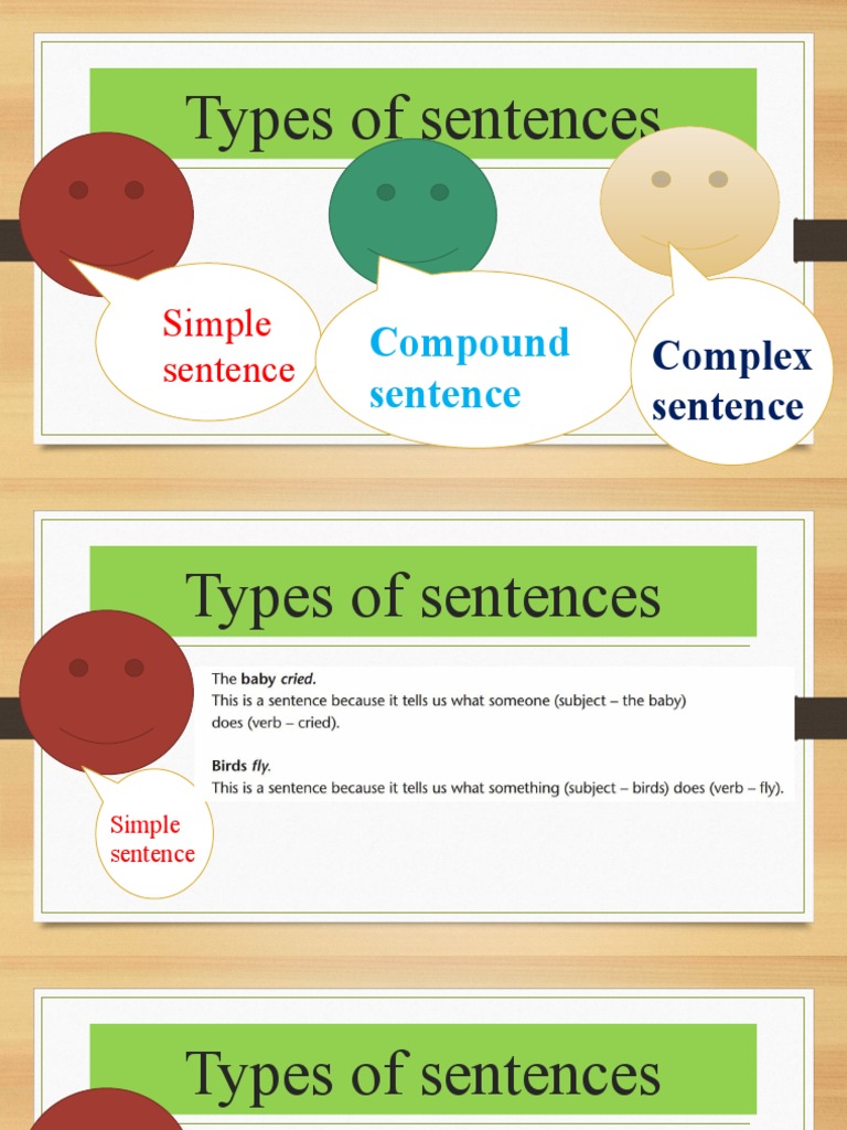 TYPES of SENTENCE and Connectors | PDF | Sentence (Linguistics ...