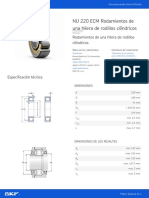NU 220 ECM Rodamientos de Una Hilera de Rodillos Cilíndricos - 20210319