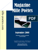 Magazine Mille Poètes - Septembre 2008