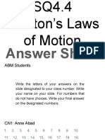 SQ4.4 Newton's Laws of Motion