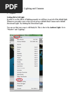 Unity Tutorials 5 - Lighting and Cameras I - Lights: Getting Rid of All Light