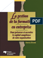 La Gesion de La Formation en Entreprise