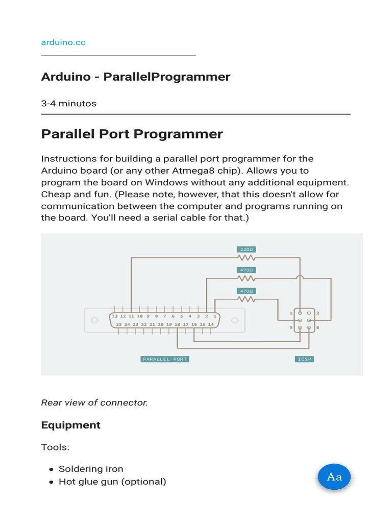 Arduino - ParallelProgrammer | Download Free PDF | Electrical Connector ...