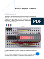 ATtiny85 Bargraph Voltmeter displays an analogue voltage as a bar