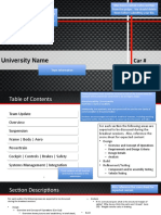 FSAE Design Judging Template