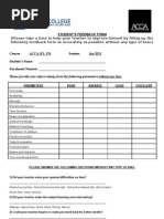 Download Student Feedback Form by Ayyaz Qamar SN52444234 doc pdf