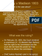 Marbury v Madison 1803.ppt