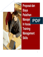 Proposal Dan Biaya Pelatihan Manajemen in House. Management Skills