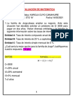 EVALUACIÓN DE MATEMÁTICA 5TO GRADO (Karola Cuyo)