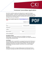 Paradise Divisional Committee Application