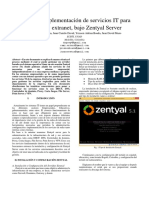 Gestión e Implementación de Servicios ITpara Intranet y Extranet, Bajo Zentyal Server