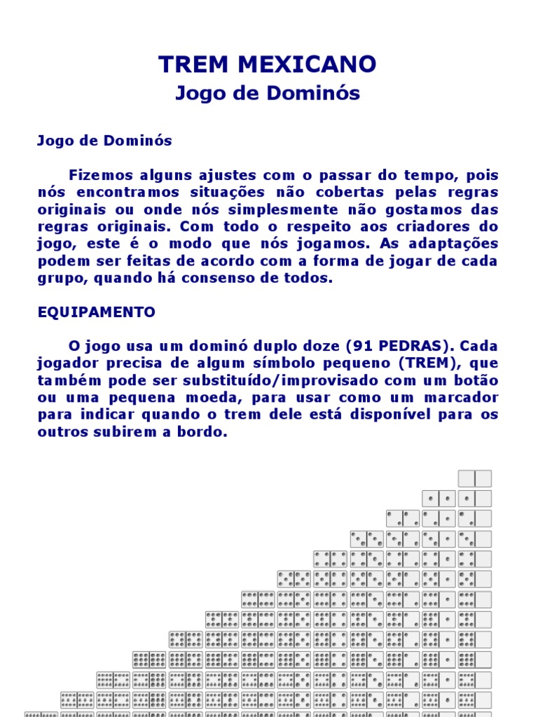 PDF) Jogo Dominó Pontos de vista (cartas e regras)