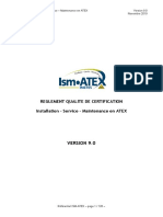 Ism-Atex Installation Service Maintenance en Atex Version 9.0 Novembre 2019 Reglement Qualite de Certification (1)