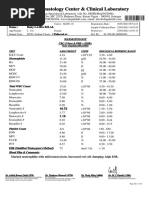 Complete Blood Picture (CBP) Test Name Observed Values Units Biological ...