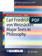 Carl Friedrich Von Weizsacke - Major Texts in Philosophy