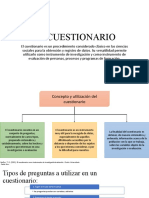 Cuestionario como instrumento de investigación