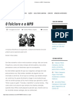 O Folclore e A MPB - Revista Ideias