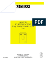 Zanussi-FA522-Manual Lavadora