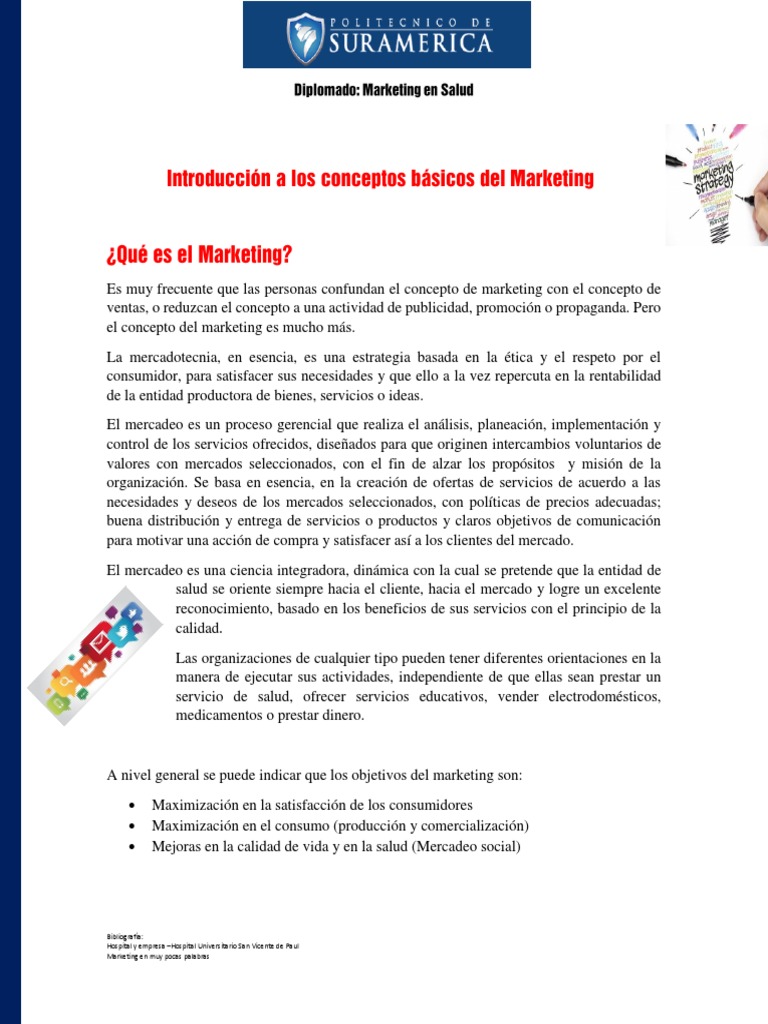 Lectura Principal Conceptos de Marketing | PDF | Marketing | Producto ...