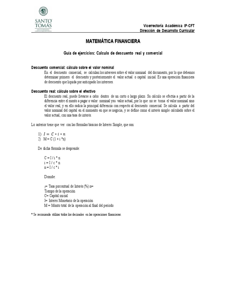 Ejercicios Resueltos de Matemática Financiera | PDF | Finanzas ...