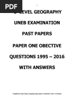 Geography of East Africa Revision Questions Edited