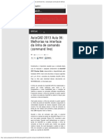 AutoCAD 2013 Aula 06 - Melhorias Na Interface Da Linha de Comando (Command Li