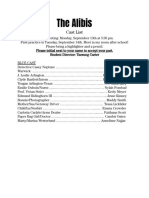 The Alibis Cast and Crew List