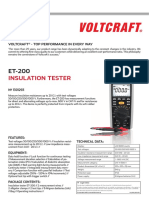 Insulation Tester: Voltcraft - Top Performance in Every Way