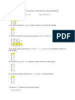 Ecuaciones de rectas: Pendientes, puntos y formas de representación