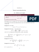 Moment Generating Functions