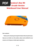 Pandora's Box 9D Arcade Version Mainboard User Manual