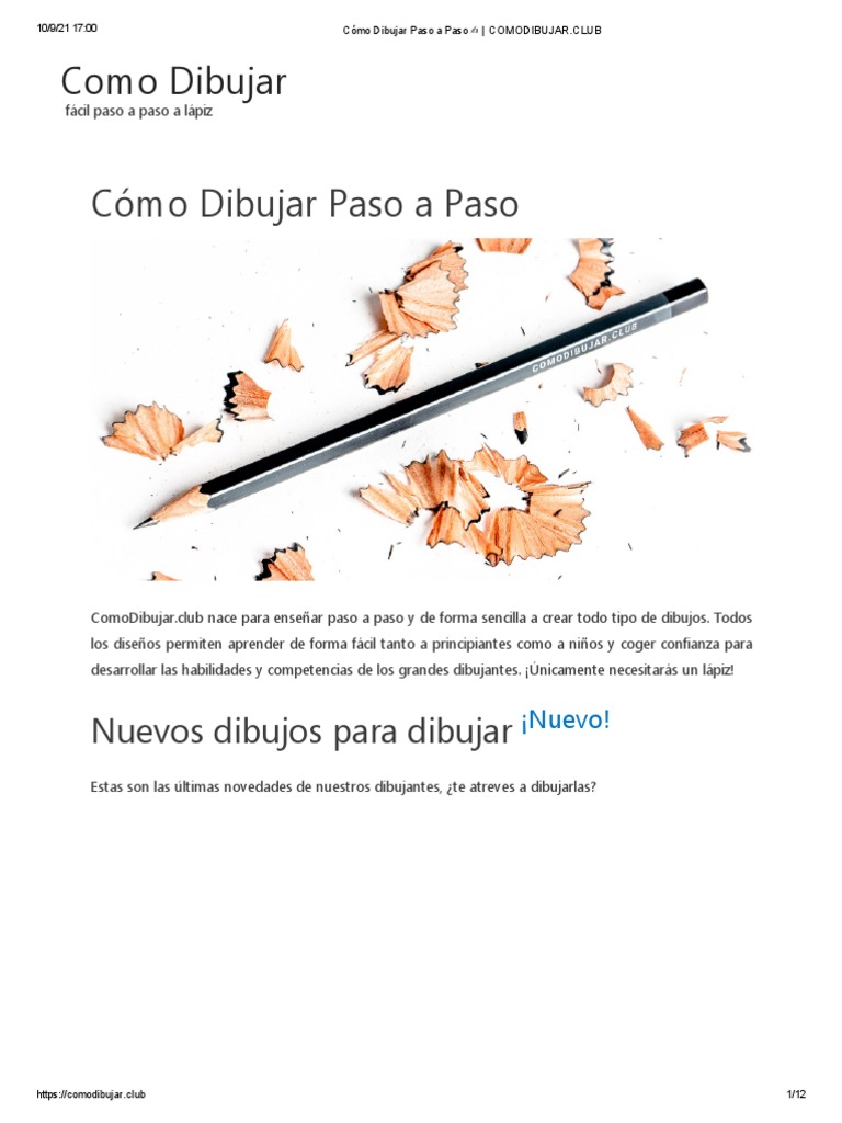 Cómo Dibujar Fácilmente a Lápiz | PDF | Dibujo | Lápiz, image size:768x1024