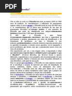 O Que é Filosofia