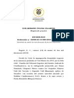 Sala Civil Stc3298-2019 Requisitos Del Título Ejecutivo Tolosa Villabona
