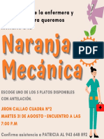 La Naranja Mecanica Cena de Enfermeras y Obstetras