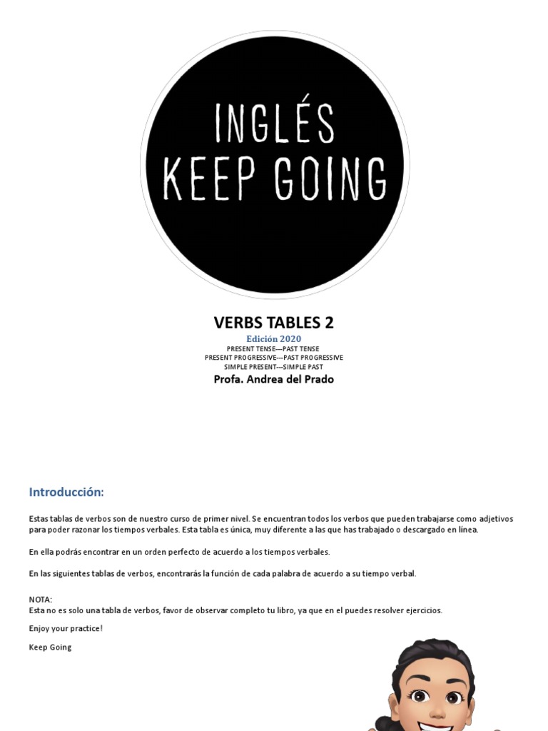 Verbal Tables PDF Lingüística