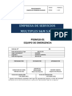 PSSM18-01 Equipo de Emergencia