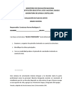 Evaluación Plan de Apoyo Grado Noveno 2021 Primer Periodo.