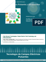 Tecnologías No Térmicas - Tecnología de Campo Eléctrico Pulsante y Ultrasonidos