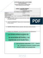 Guia 1 Actividades de Introducción A Los Numeros Enteros