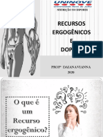 Nutrição no esporte: recursos ergogênicos vs doping