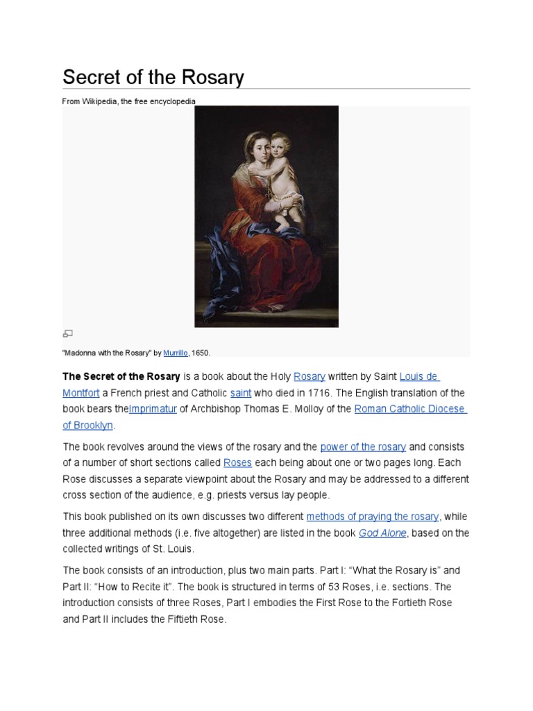 Secrets of the Rosary Explained | PDF | Rosary | Spirituality