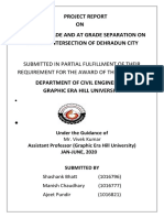 2 Project Report ON Study of Grade and at Grade Separation On Various Intersection of Dehradun City