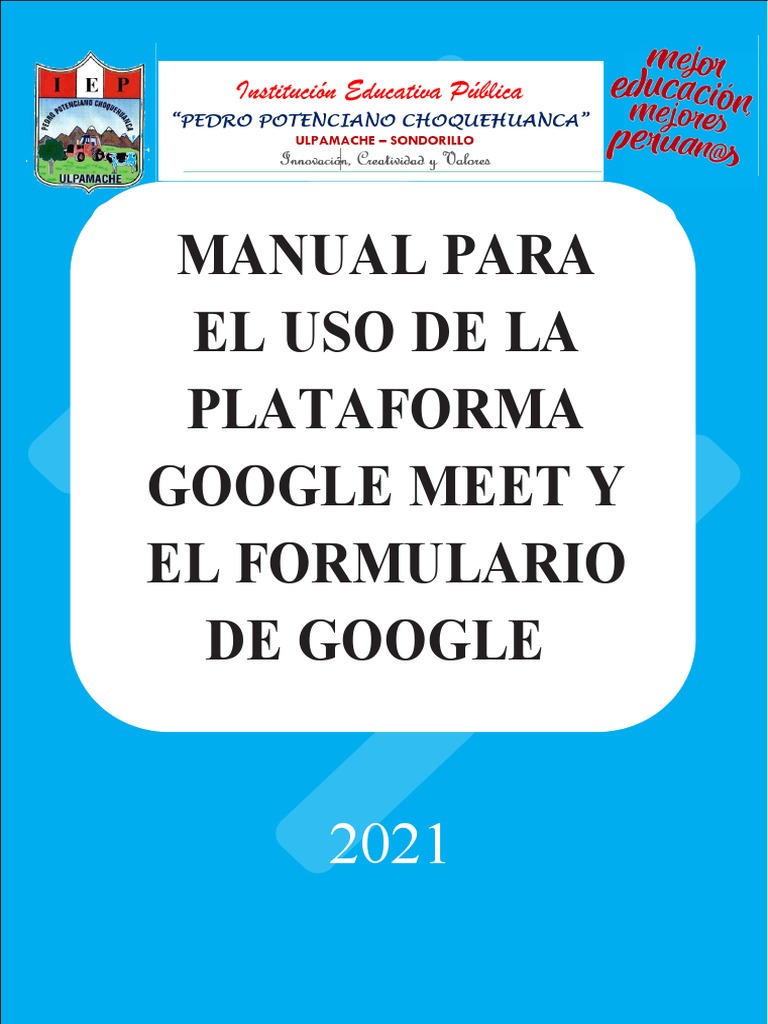 Manual Google Meet 2021 para Educadores | PDF | Videotelefonía | Software