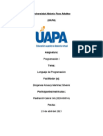 Lenguaje de Programacion (Tarea I)